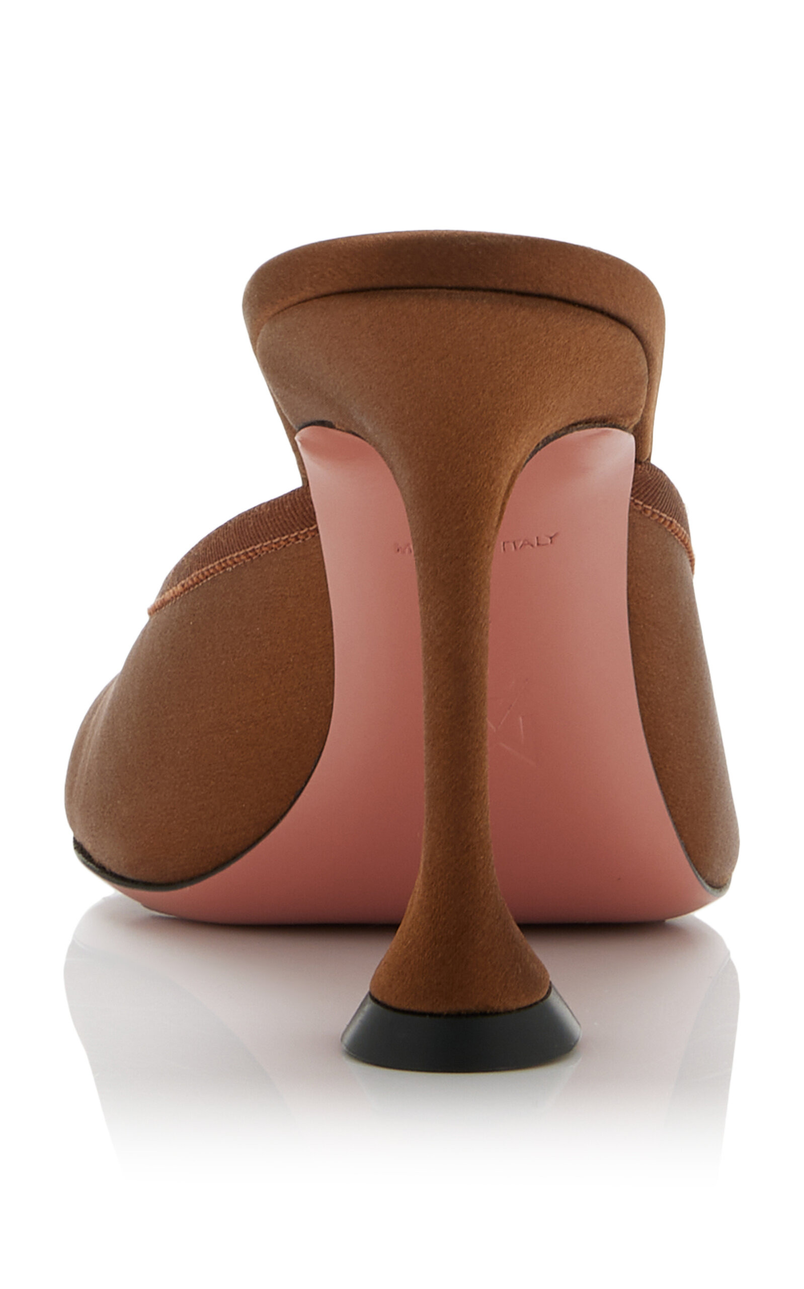 Lila Satin Mules brown - 6