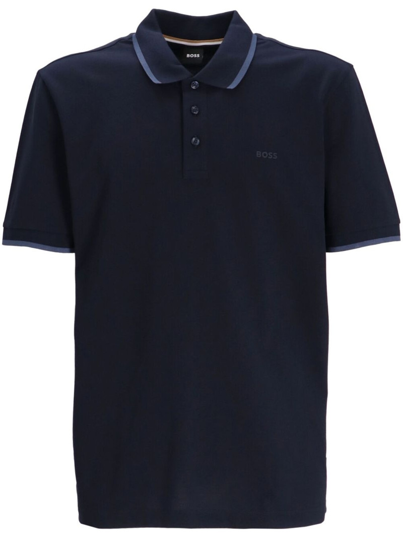 logo-print polo shirt 1