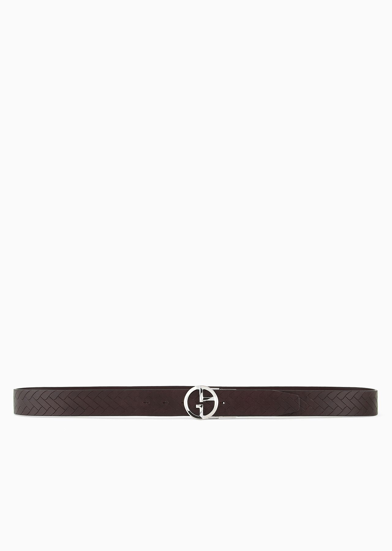 Belt in weave-print leather - 3