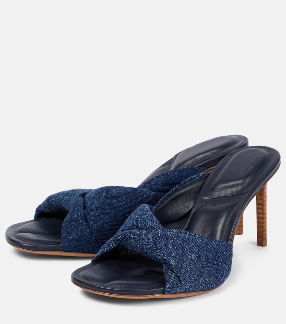 Les Mules Bagnu denim mules - 5