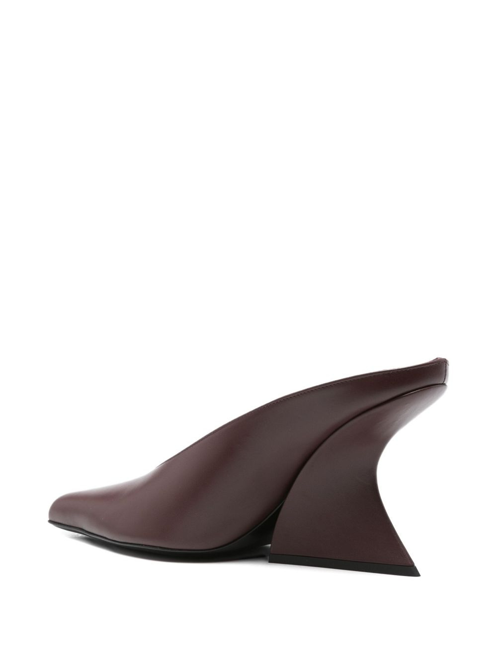 100mm sculpted-heel pointed-toe mules - 3