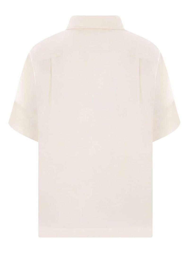 Story mfg. Greetings appliquÃ©-lettering shirt outlook