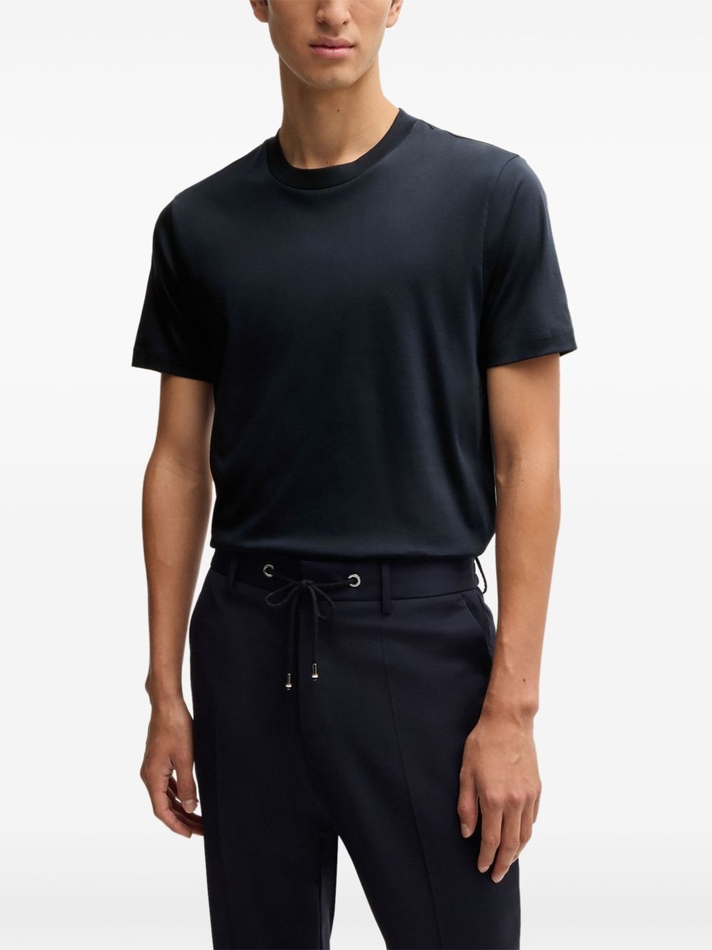 Bubble-jacquard cotton-blend T-shirt - 3