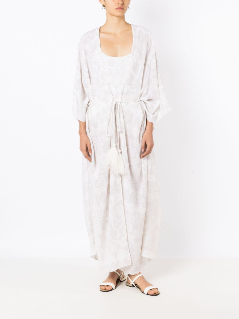 Valentino geometric-print beach cover-up outlook