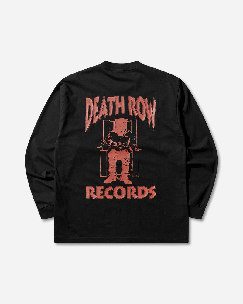 WACKO MARIA Men's Death Row Record Washed Heavy Weight Longsleeve T-Shirt Black outlook