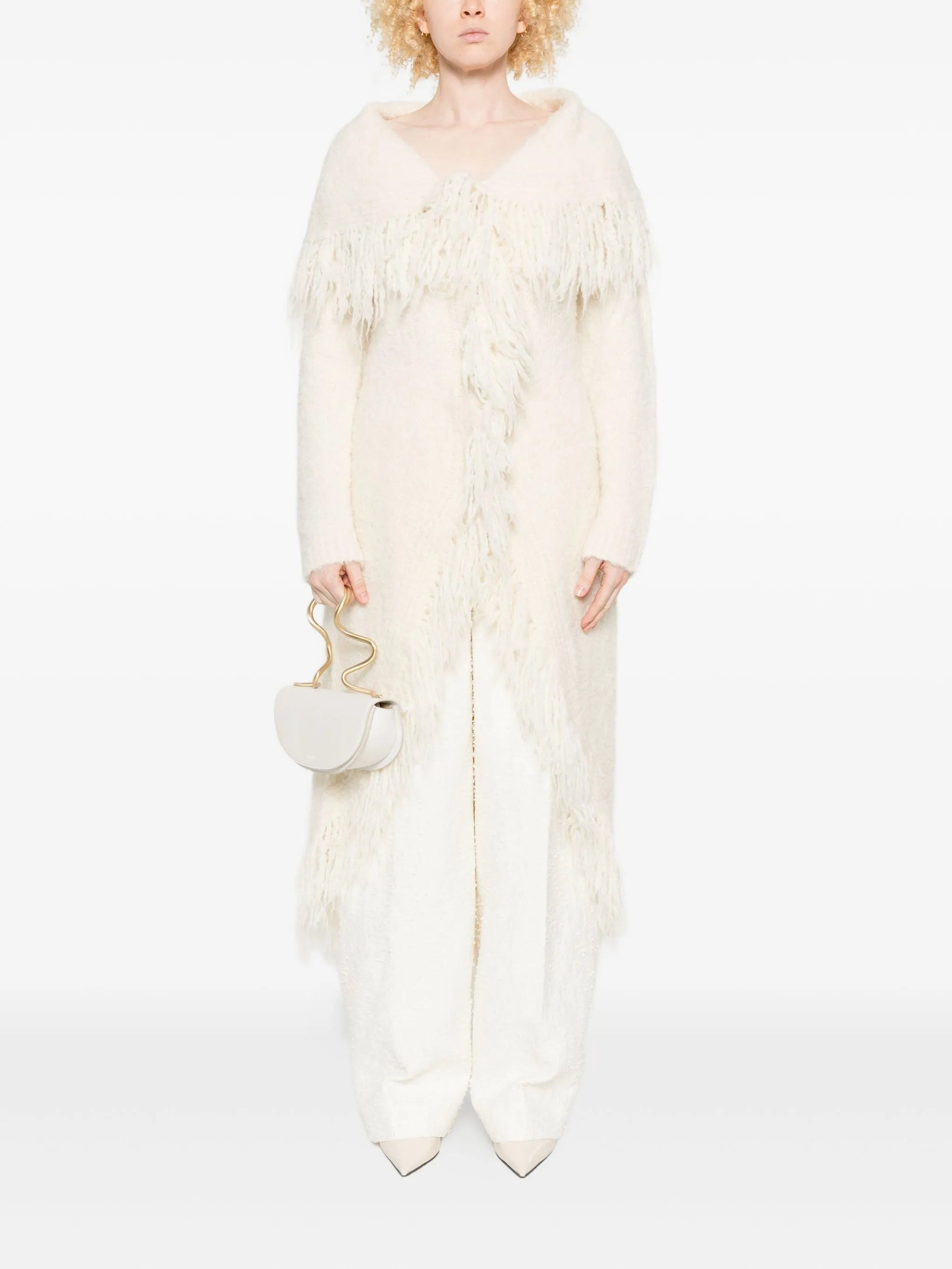 Victoria fringe-trimmed coat - 2
