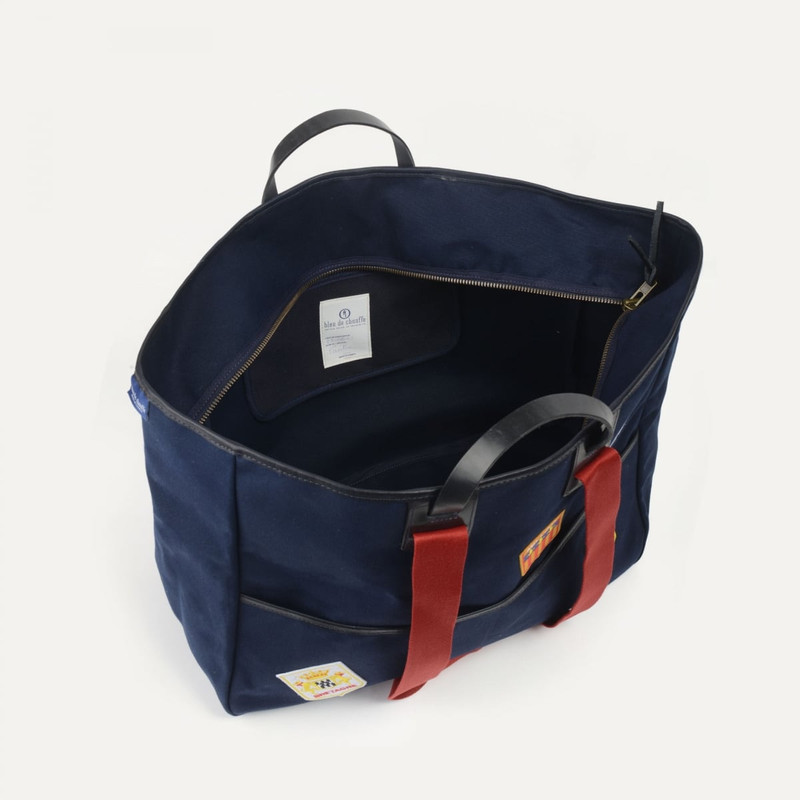 MÉLO 48H TOTE BAG - BLUE EMBLEMS 5