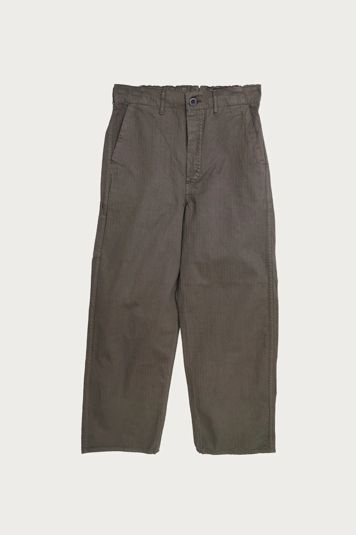 Wide Fit French Work Pants - Coffee Brown - 1