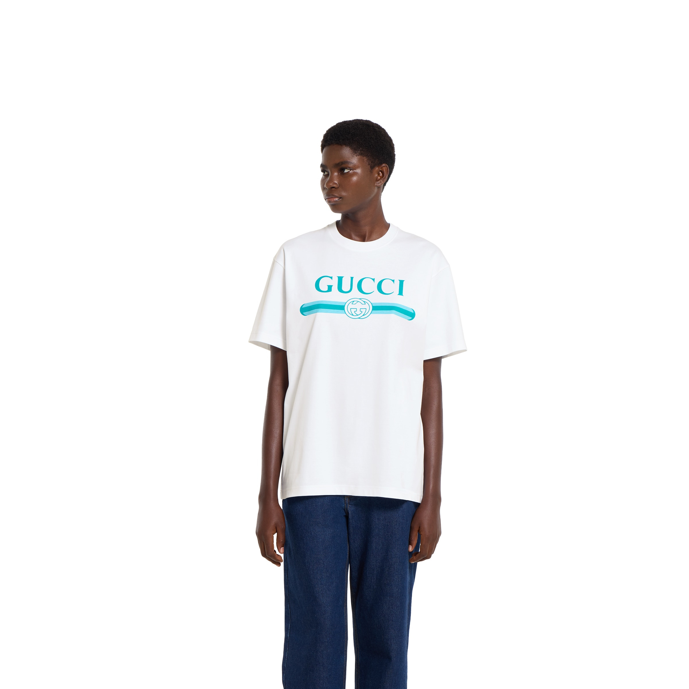 Soft cotton jersey T-shirt with print - 3