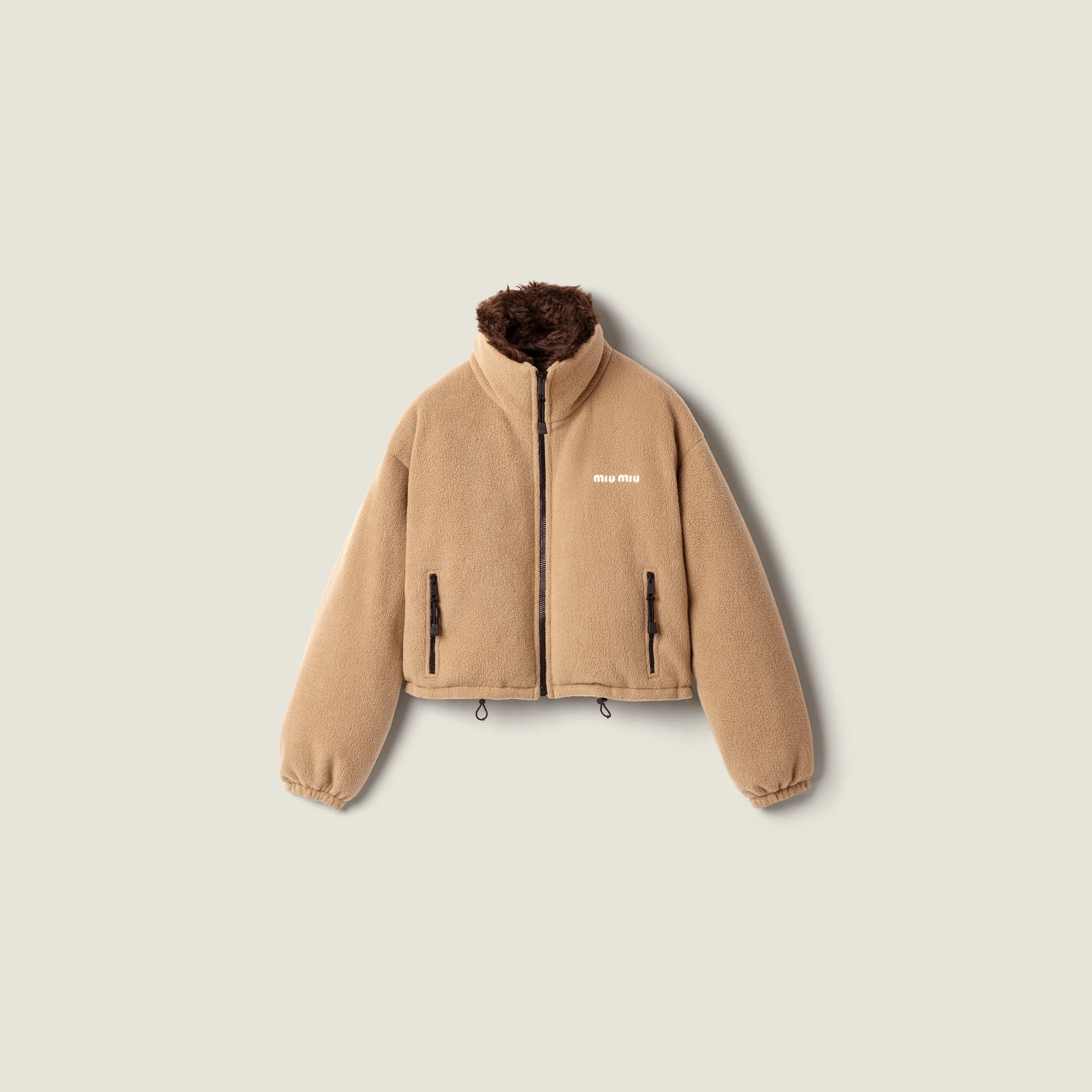Fleece down jacket - 1
