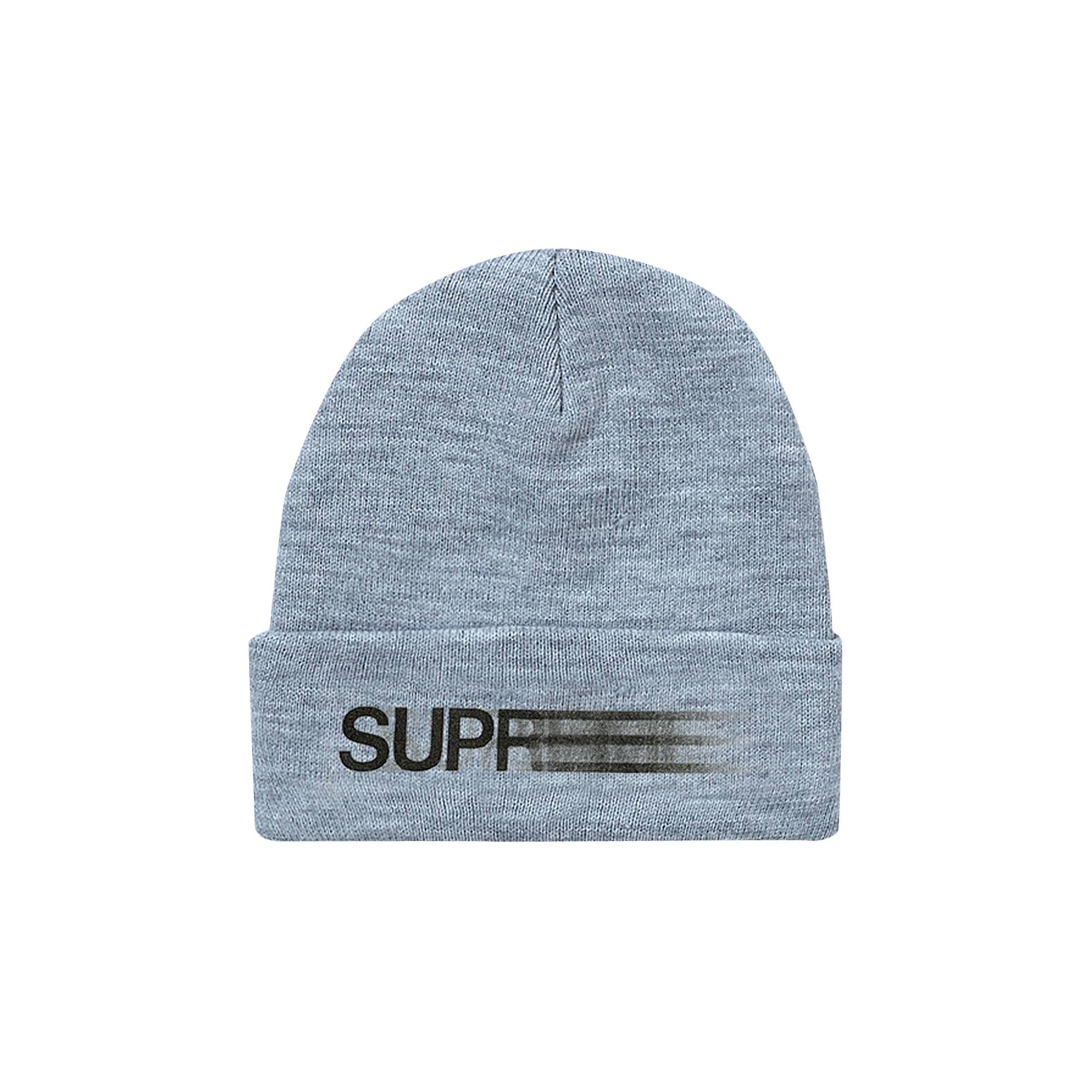 Supreme Motion Logo Beanie 'Heather Grey' - 1