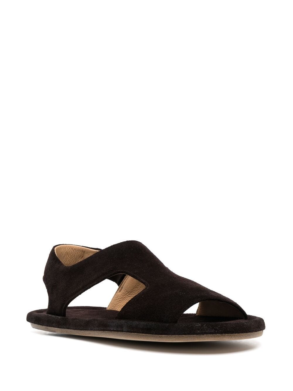 open-toe suede sandals - 2