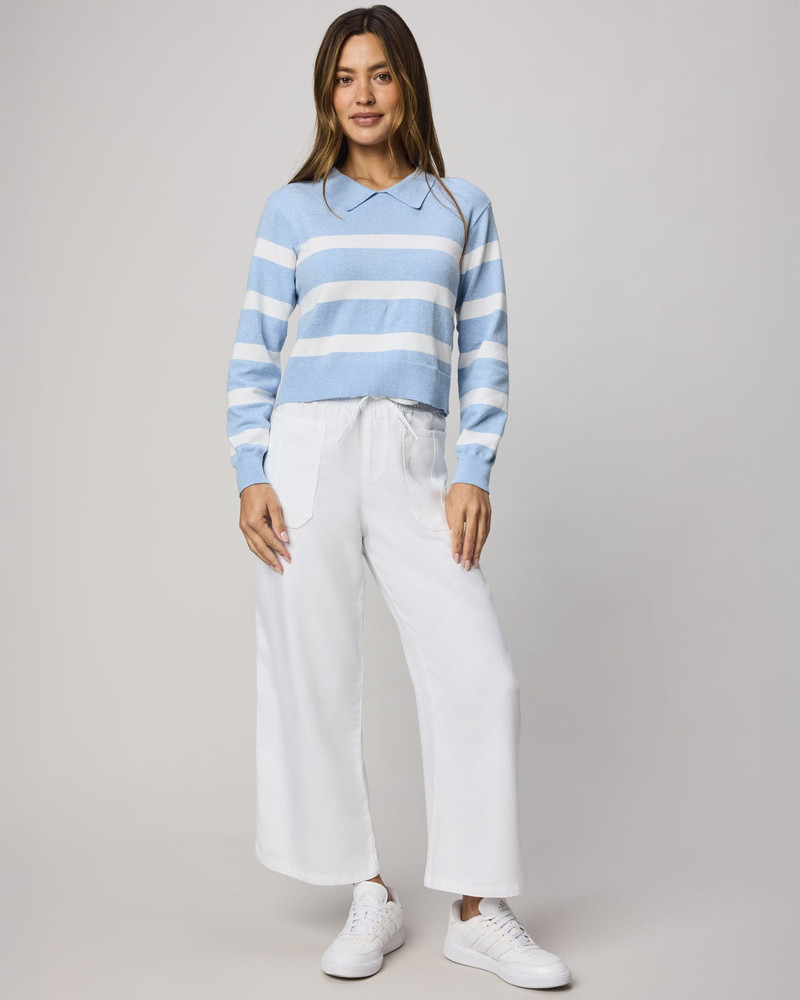 Splendid Phoebe Polo Stripe Sweater outlook