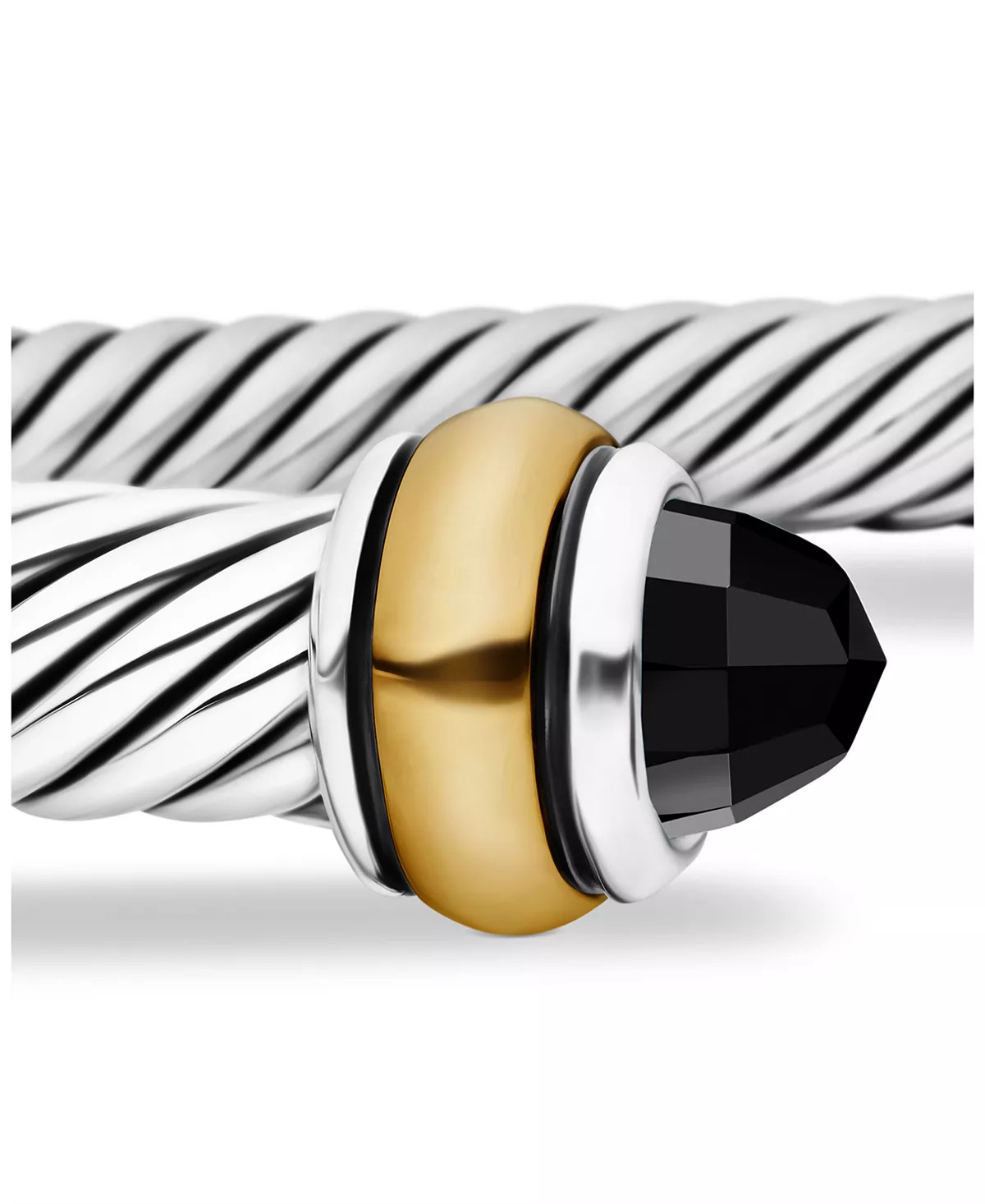Cable Classic Bracelet with Gemstones or Sterling Silver - 6