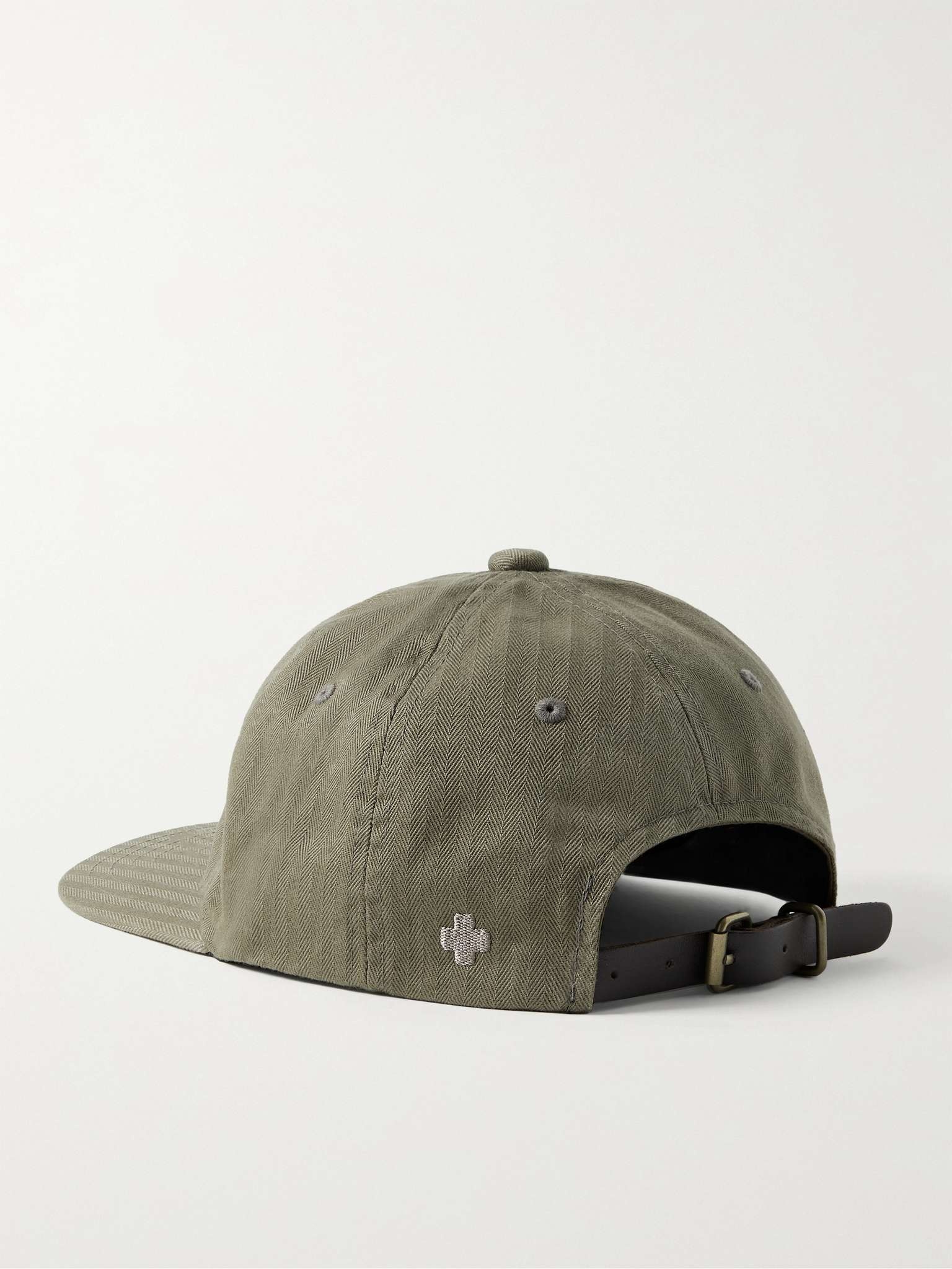 Herringbone Cotton Baseball Cap - 3