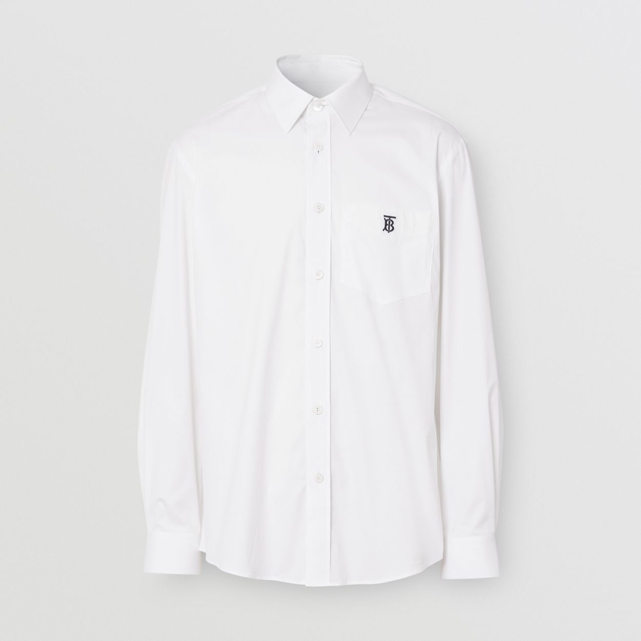 Monogram Motif Technical Cotton Shirt - 1