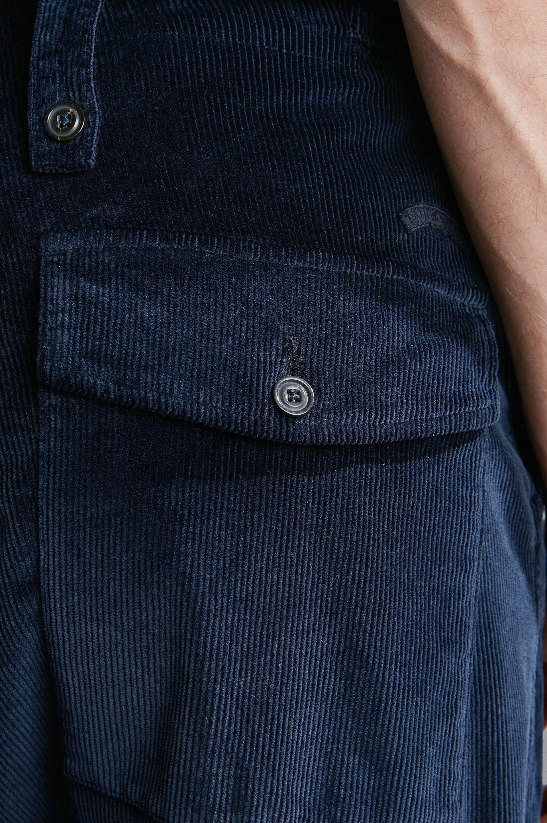 VELVET CARGO TROUSERS - 4