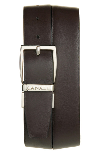 Canali Reversible Leather Belt outlook