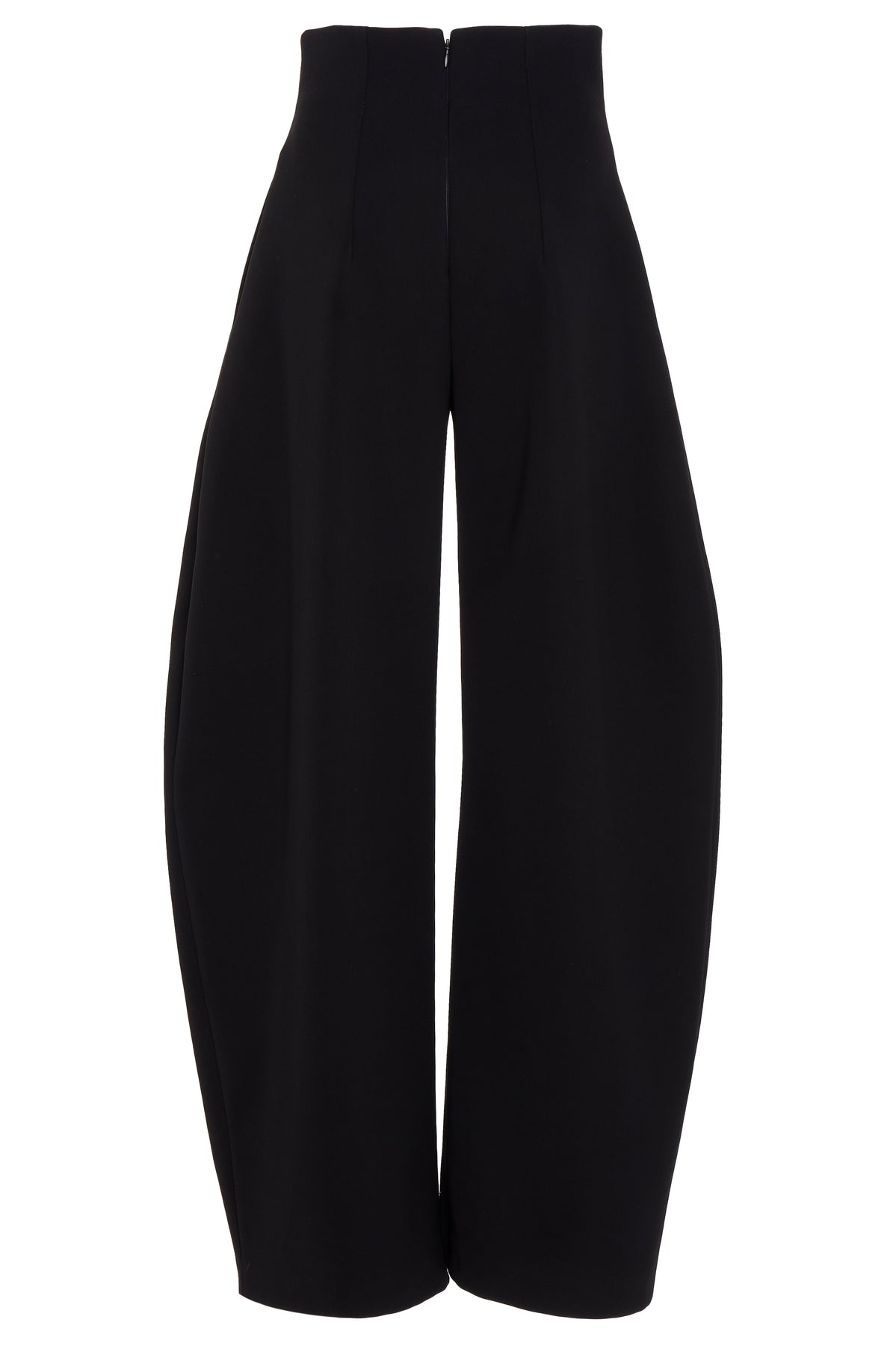 ROUNDED TAILORED TROUSERS BLACK - 8