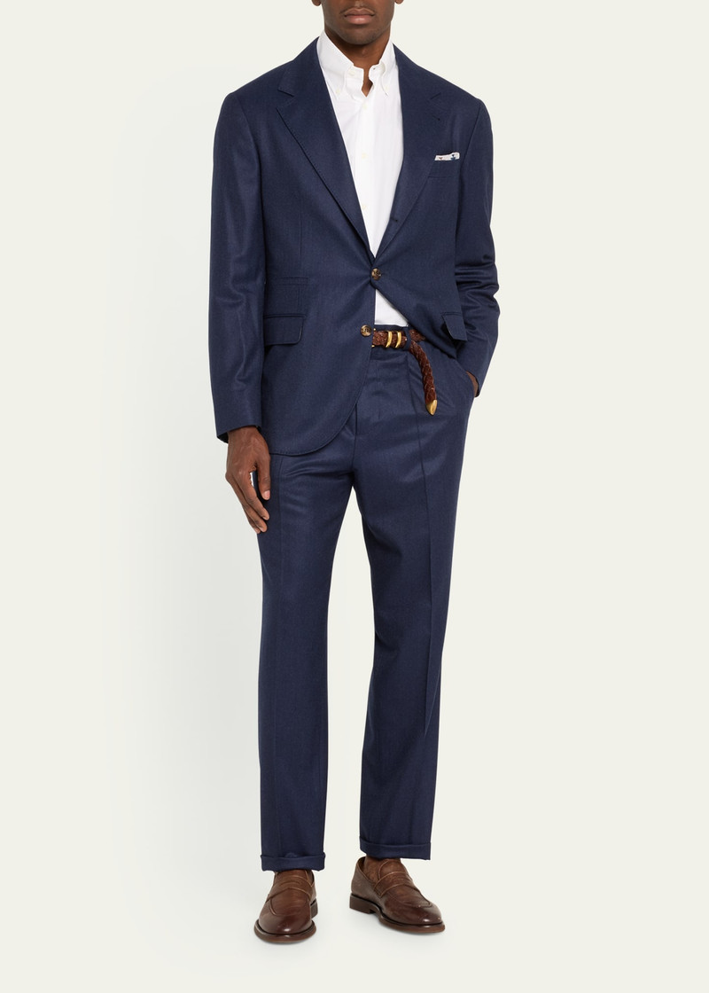 Brunello Cucinelli Men's Solid Wool Suit outlook