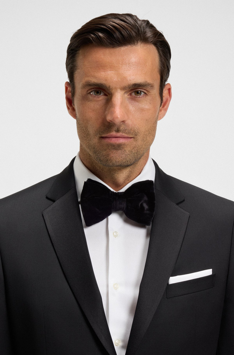 BOSS PRE-TIED BOW TIE IN COTTON VELVET outlook