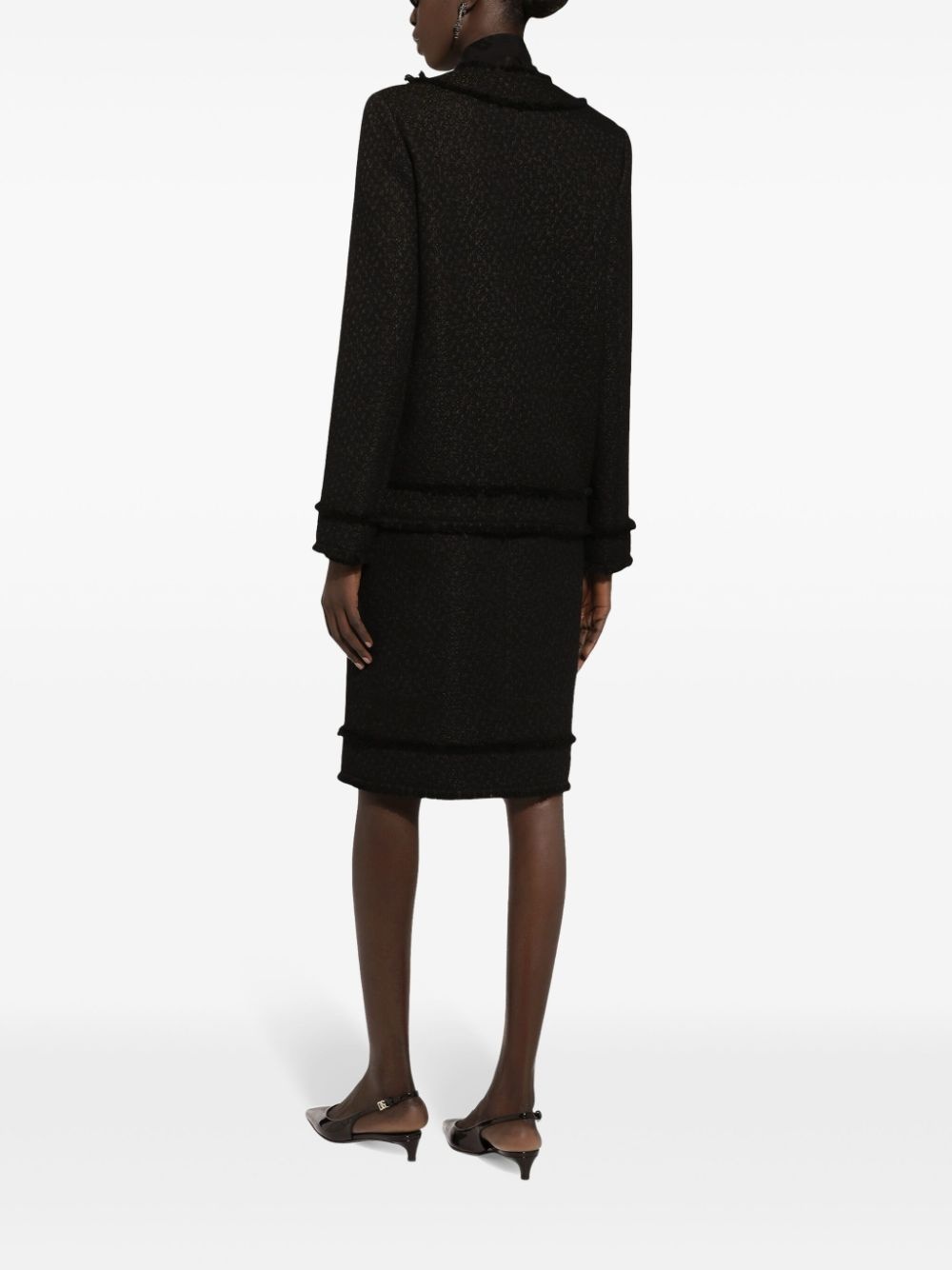 monogram-jacquard silk shirtt - 4