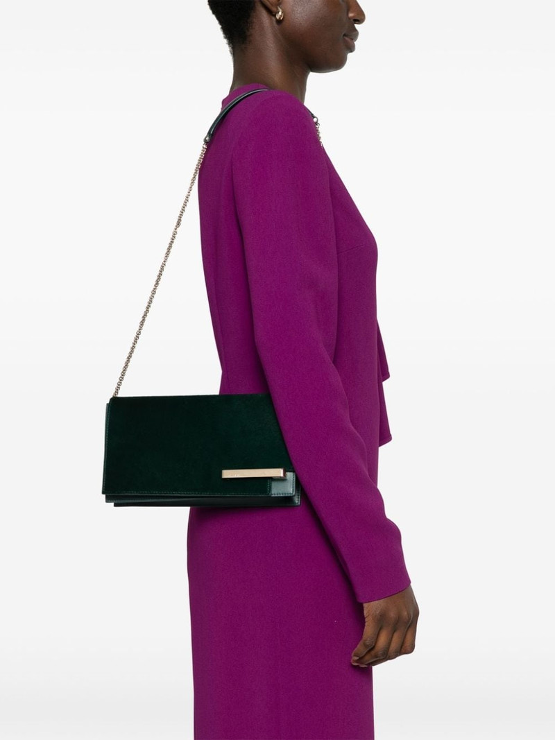 GIORGIO ARMANI brushed-finish clutch outlook