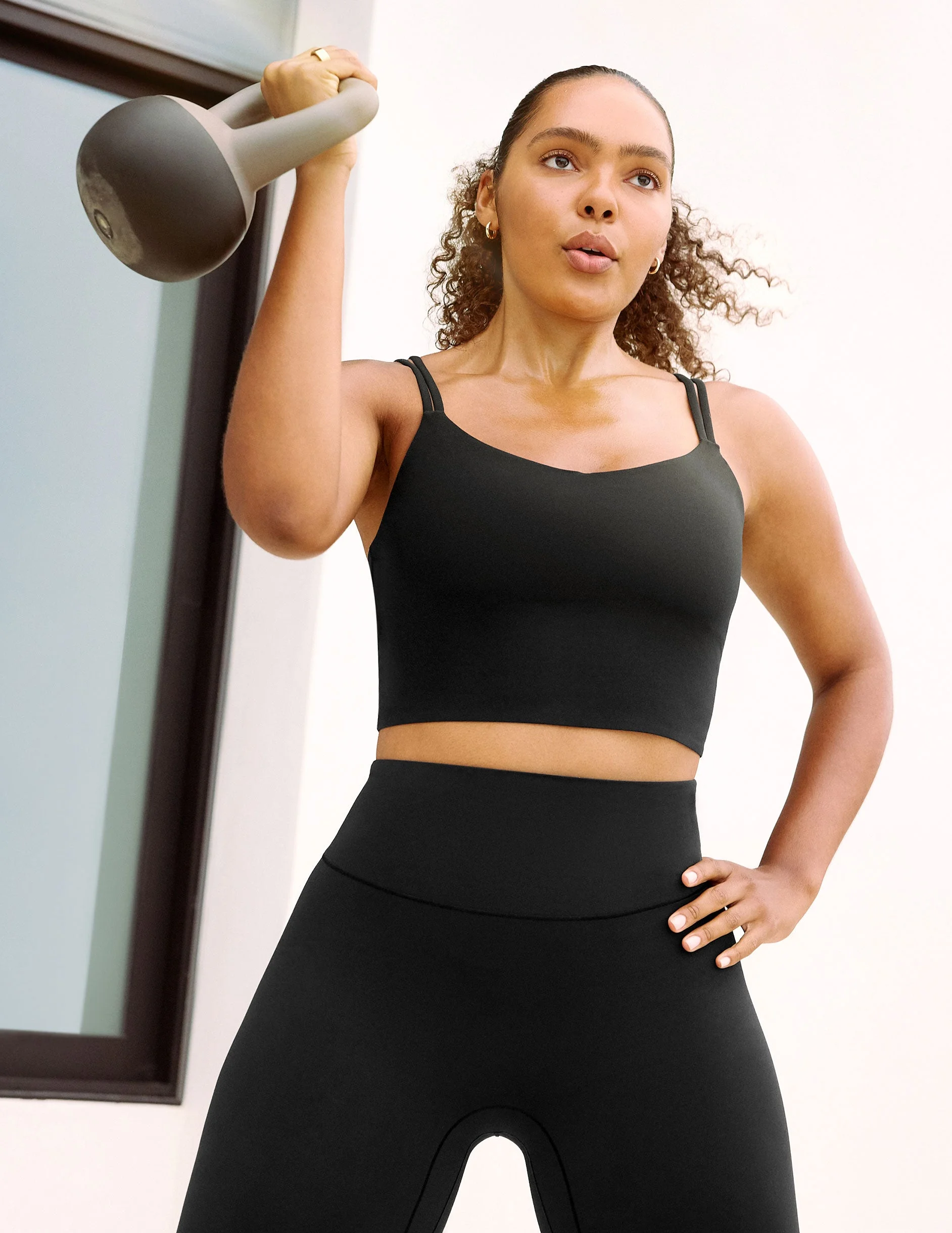 glowzone™ Strappy Cropped Tank - 1