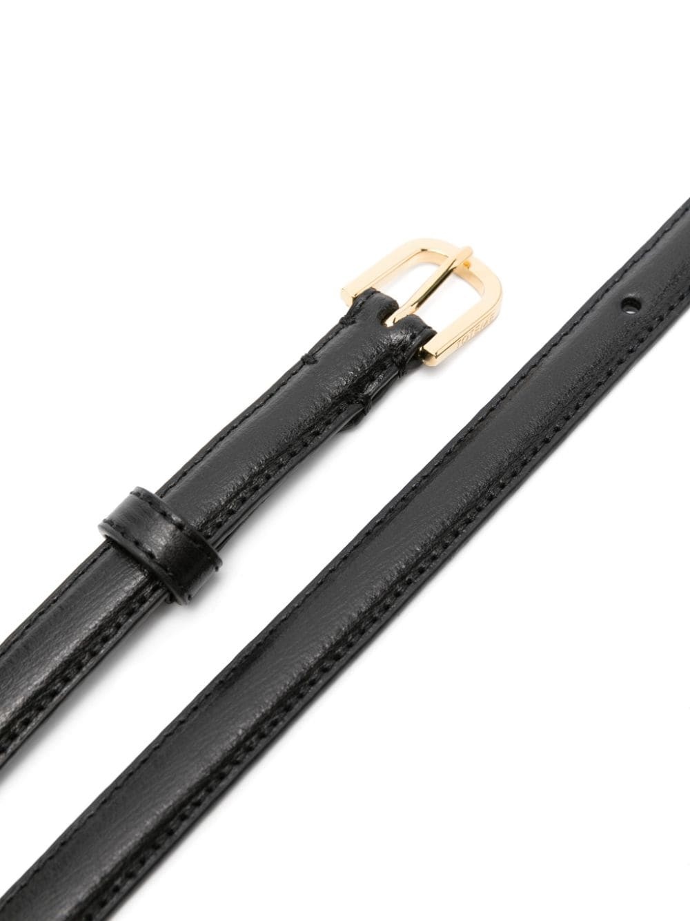 thin leather belt - 2