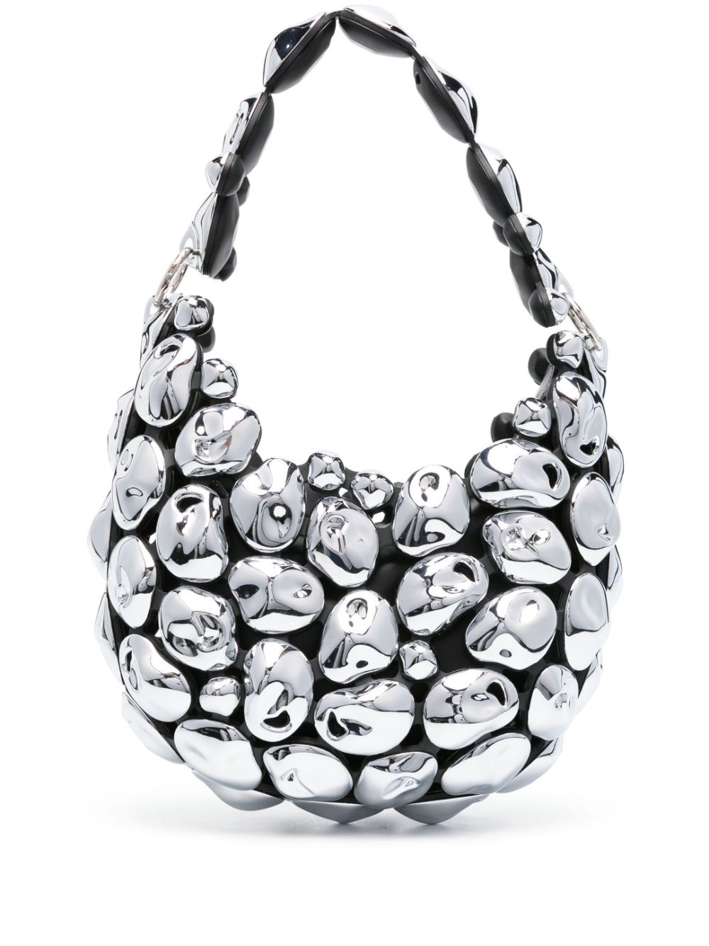 Stone Cloud metallic shoulder bag - 1