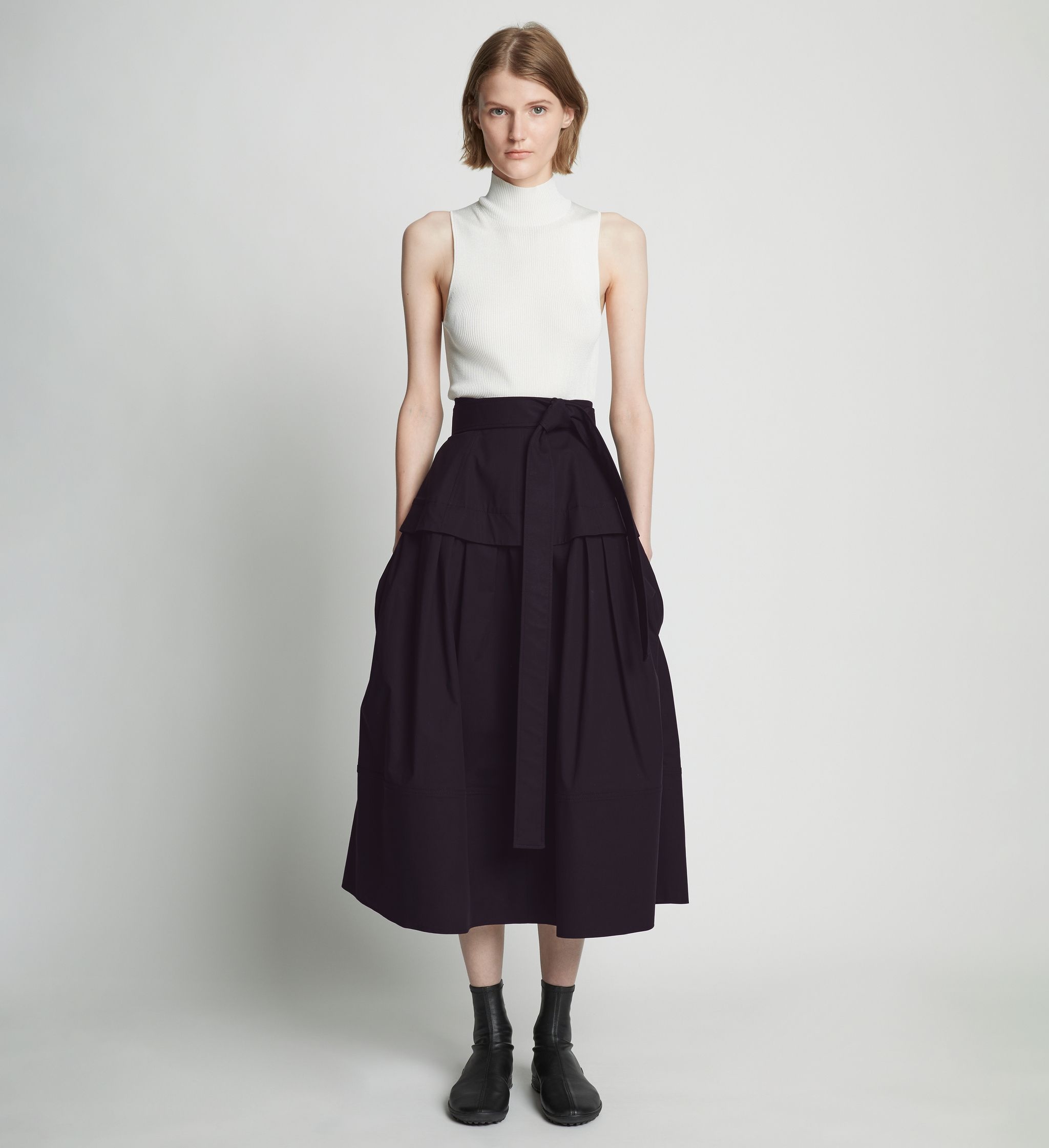 Poplin Belted Skirt - 2