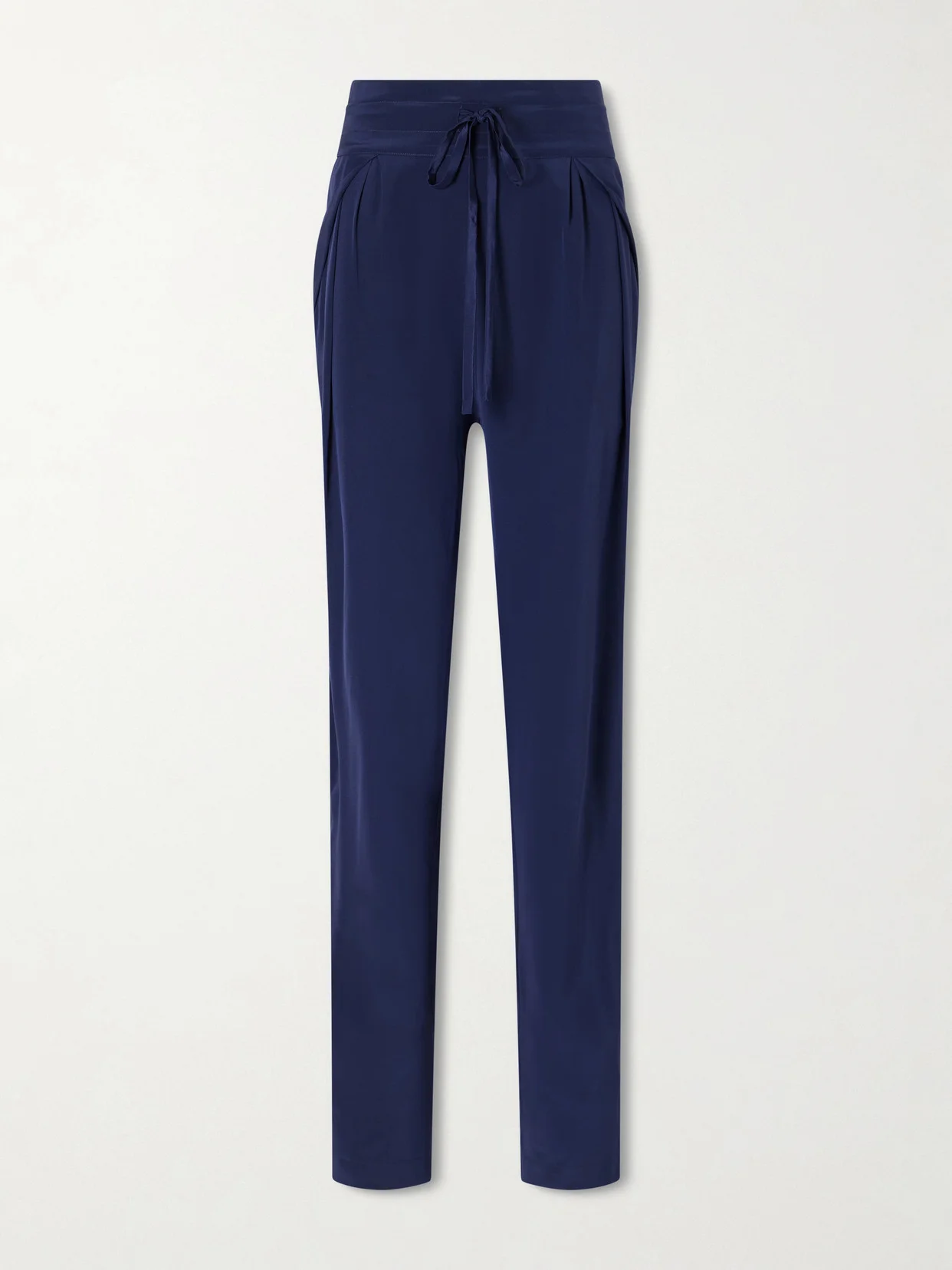 The Vardar Silk-blend Straight-leg Pants - 1
