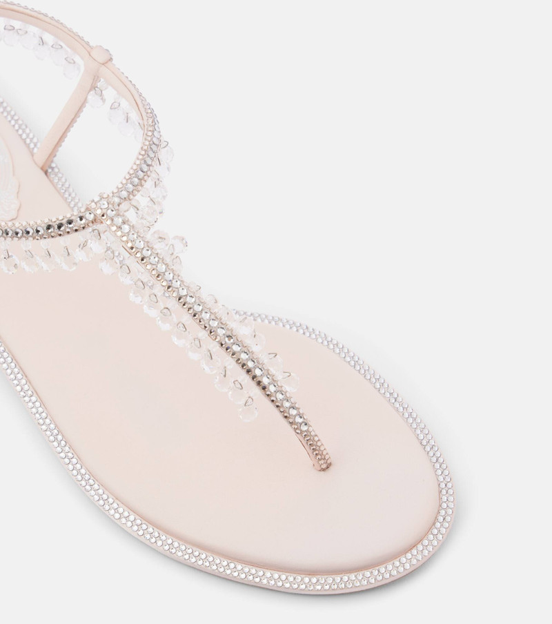 Chandelier embellished thong sandals 5