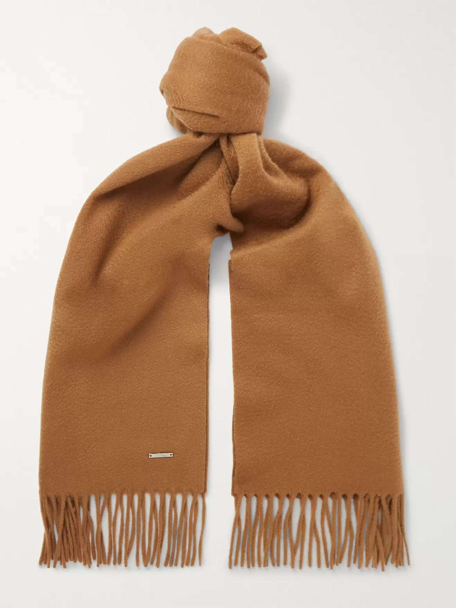 Fringed Cashmere Scarf - 1