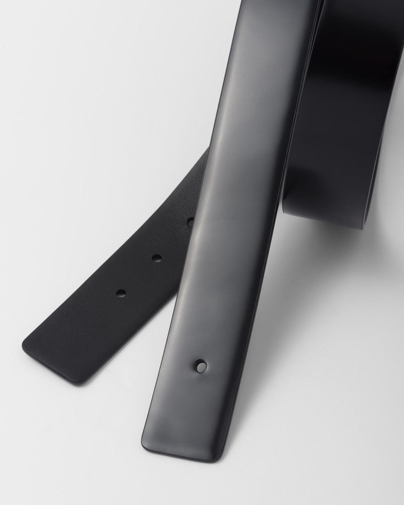 Prada Brushed leather belt strap outlook