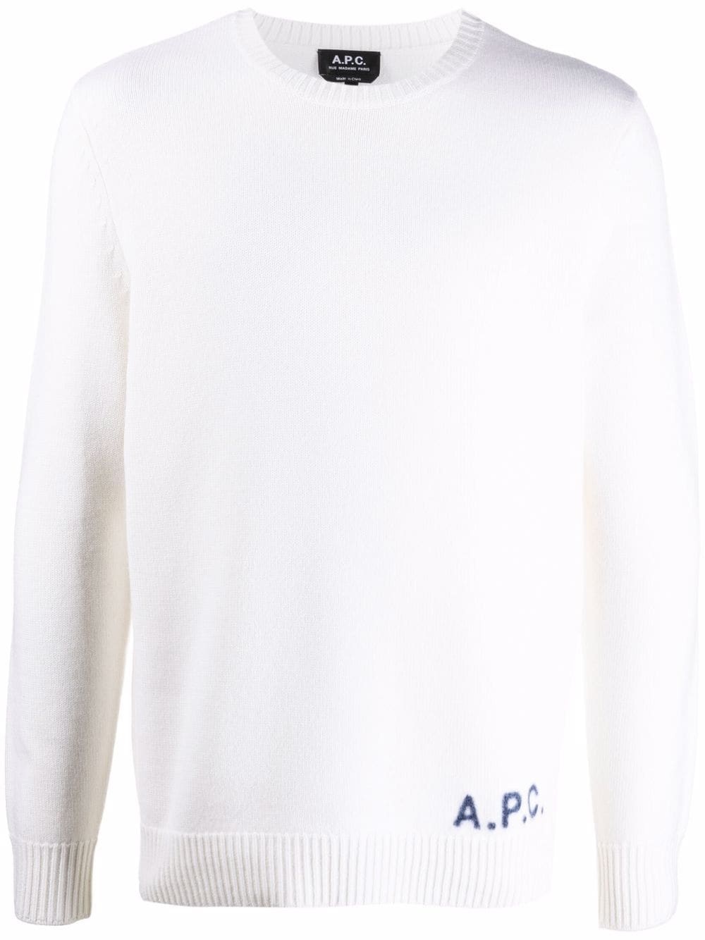 embroidered-logo wool jumper - 1