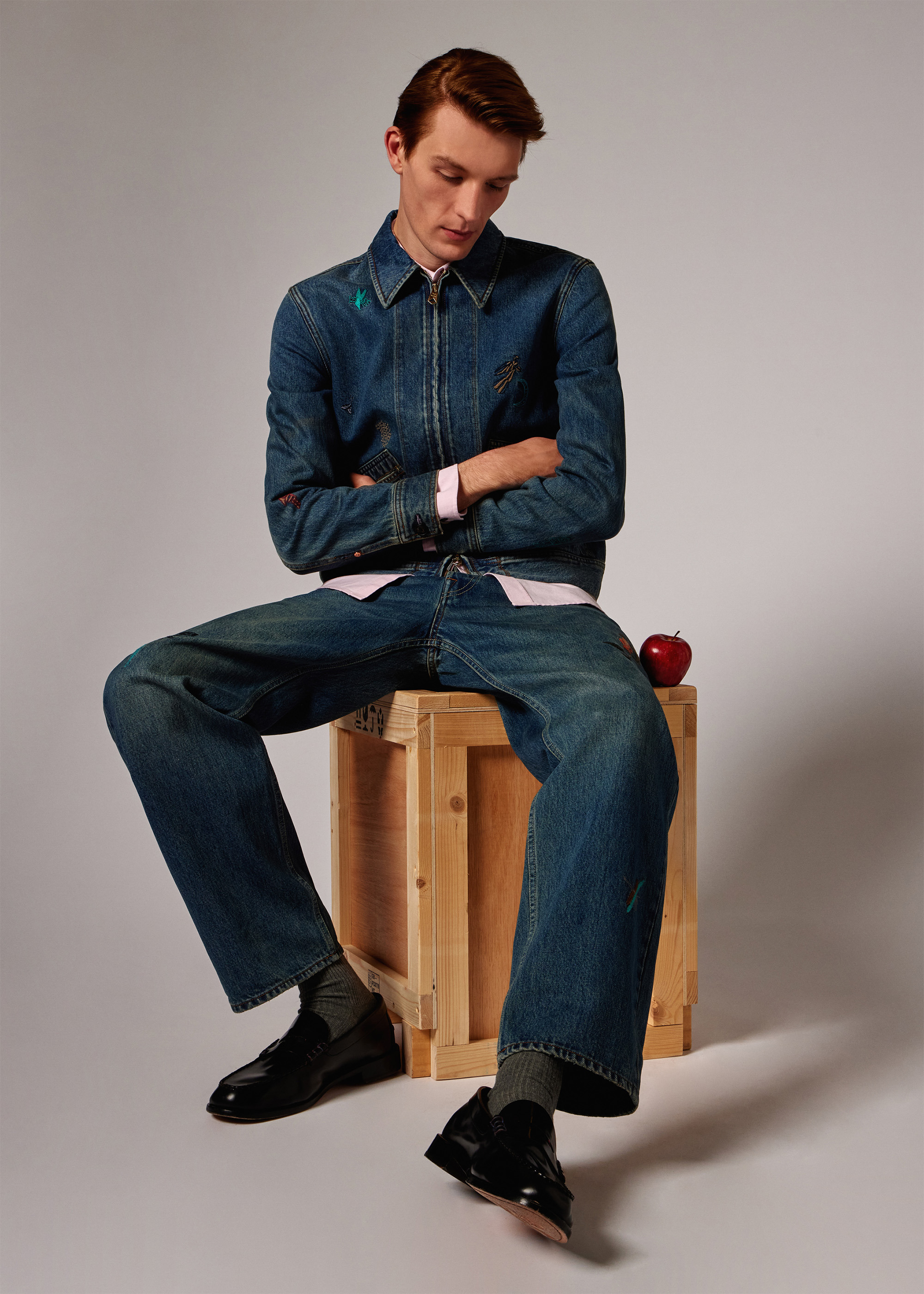 'Little Beasts' Embroidered Denim Jacket - 2