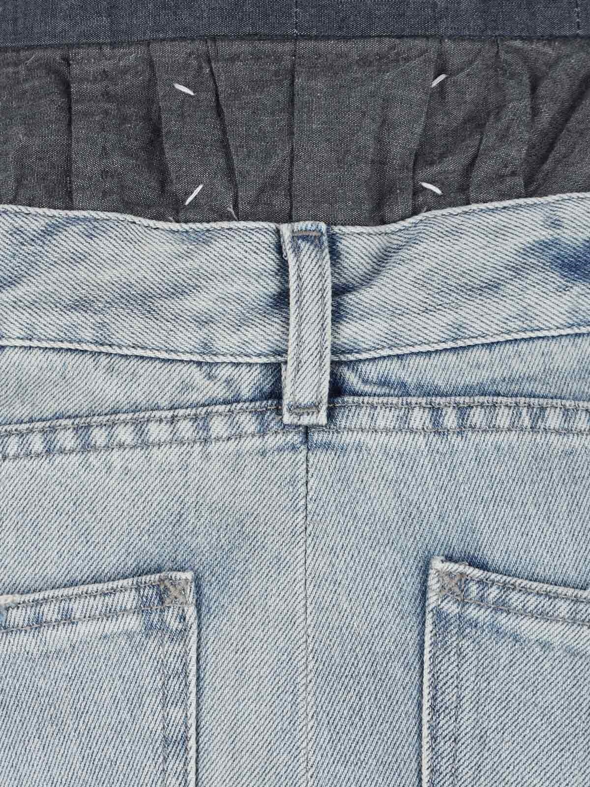 'ANONIMITY OF THE LINING' DENIM MAXI SKIRT - 4
