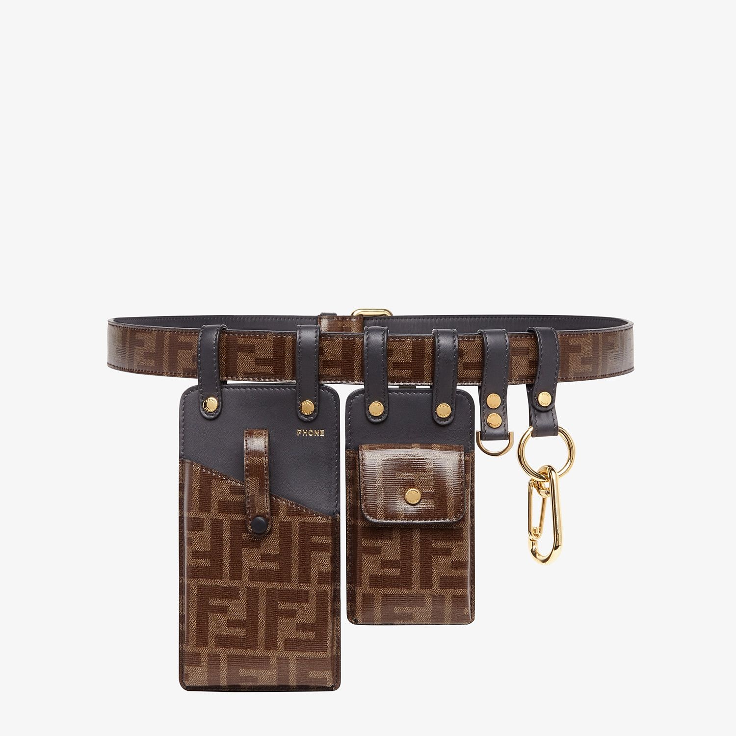 Brown fabric belt - 1