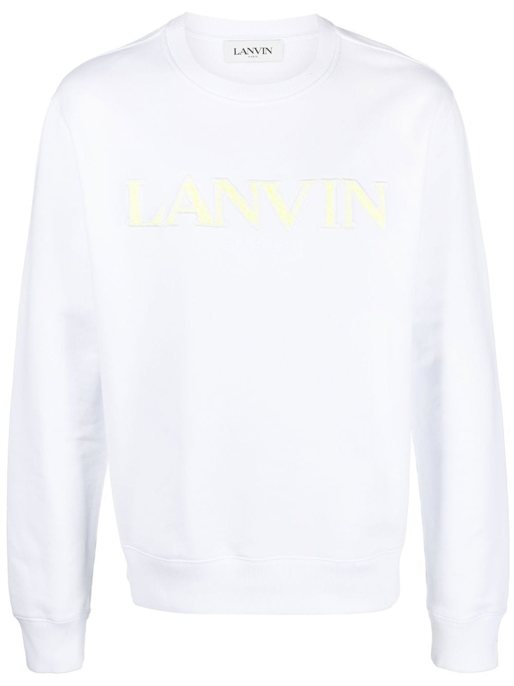 logo-embroidered cotton sweatshirt - 1