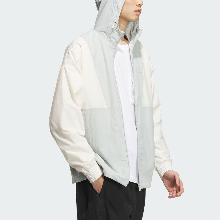 adidas Neo Essentials Windbreaker Jackets 'White' IK5058 - 5