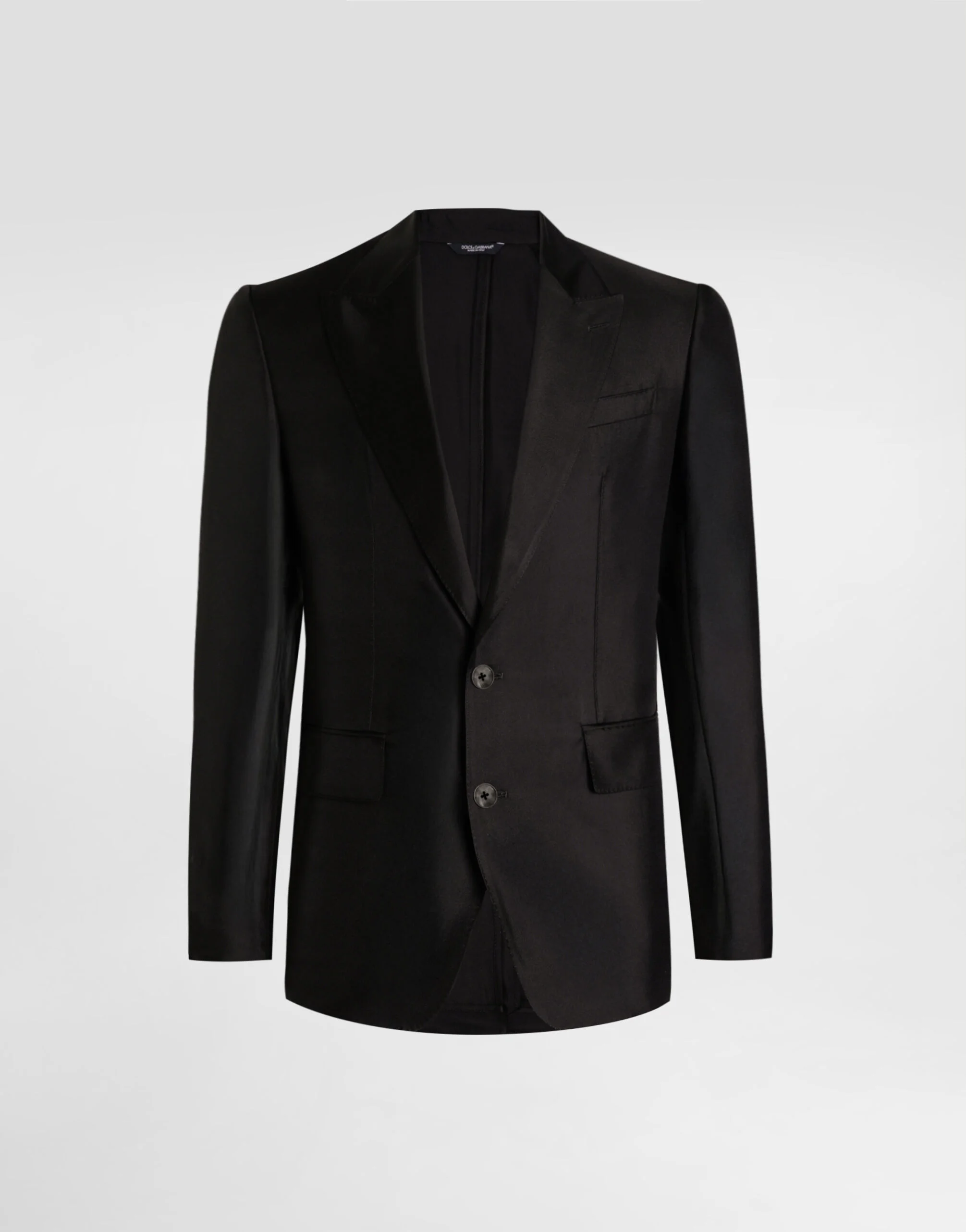 Sicilia light single-breasted silk twill jacket - 1