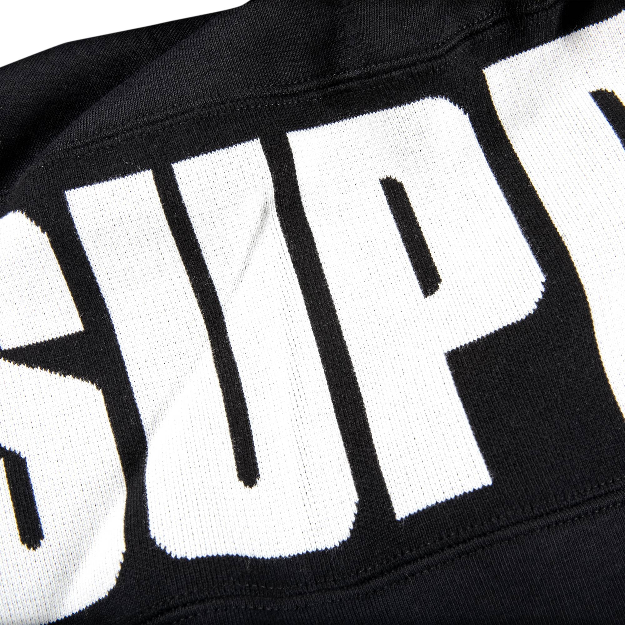 Supreme Rib Hooded Sweatshirt 'Black' - 3