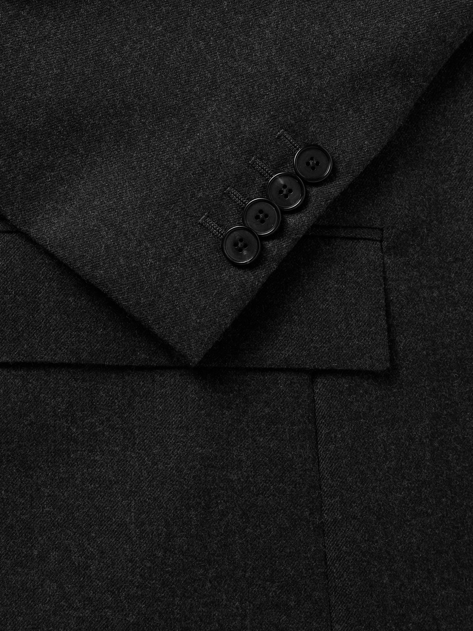 Wool-Twill Blazer Charcoal - 4