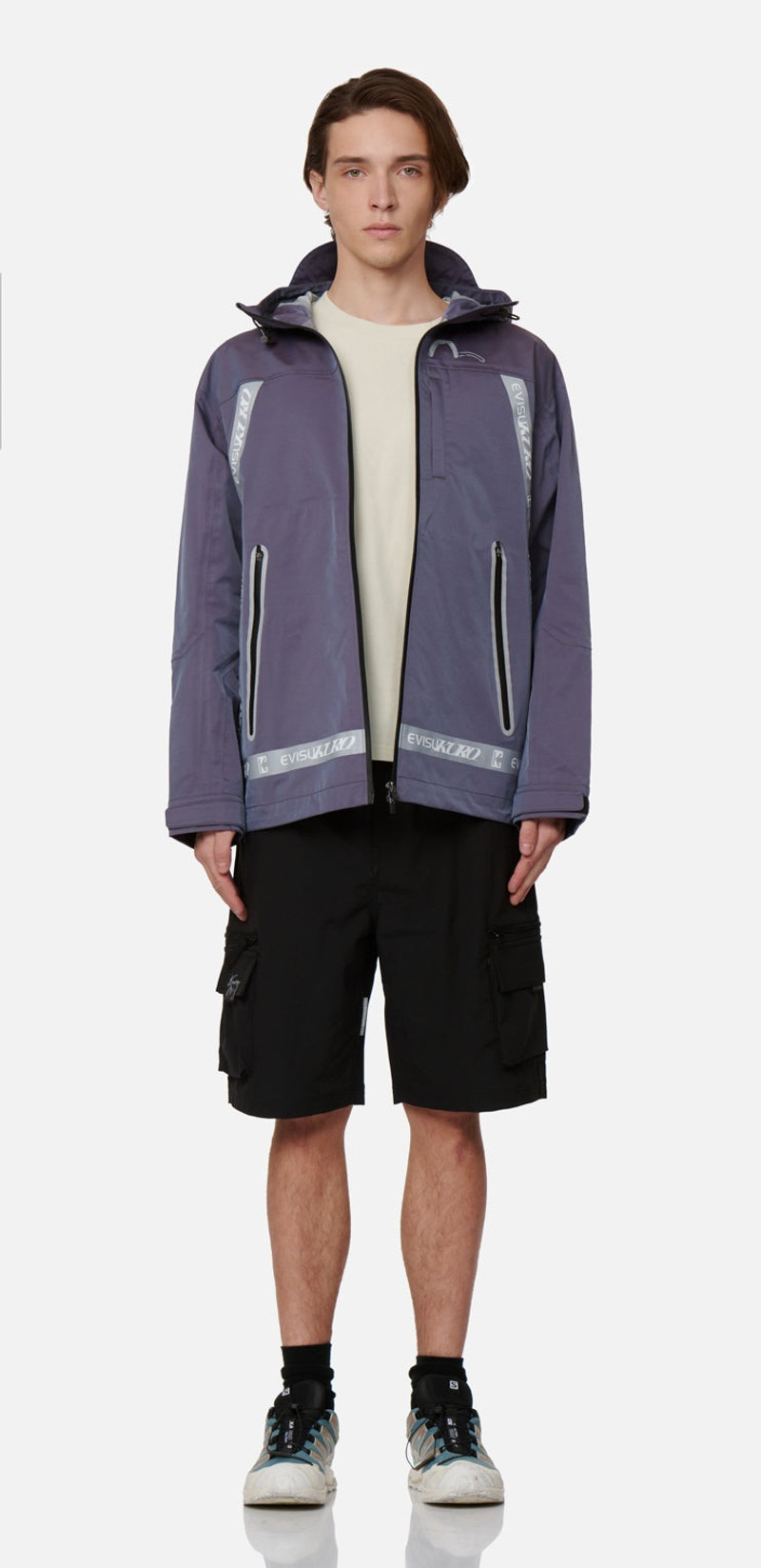 Logo Tape Padded Windbreaker Jacket 5