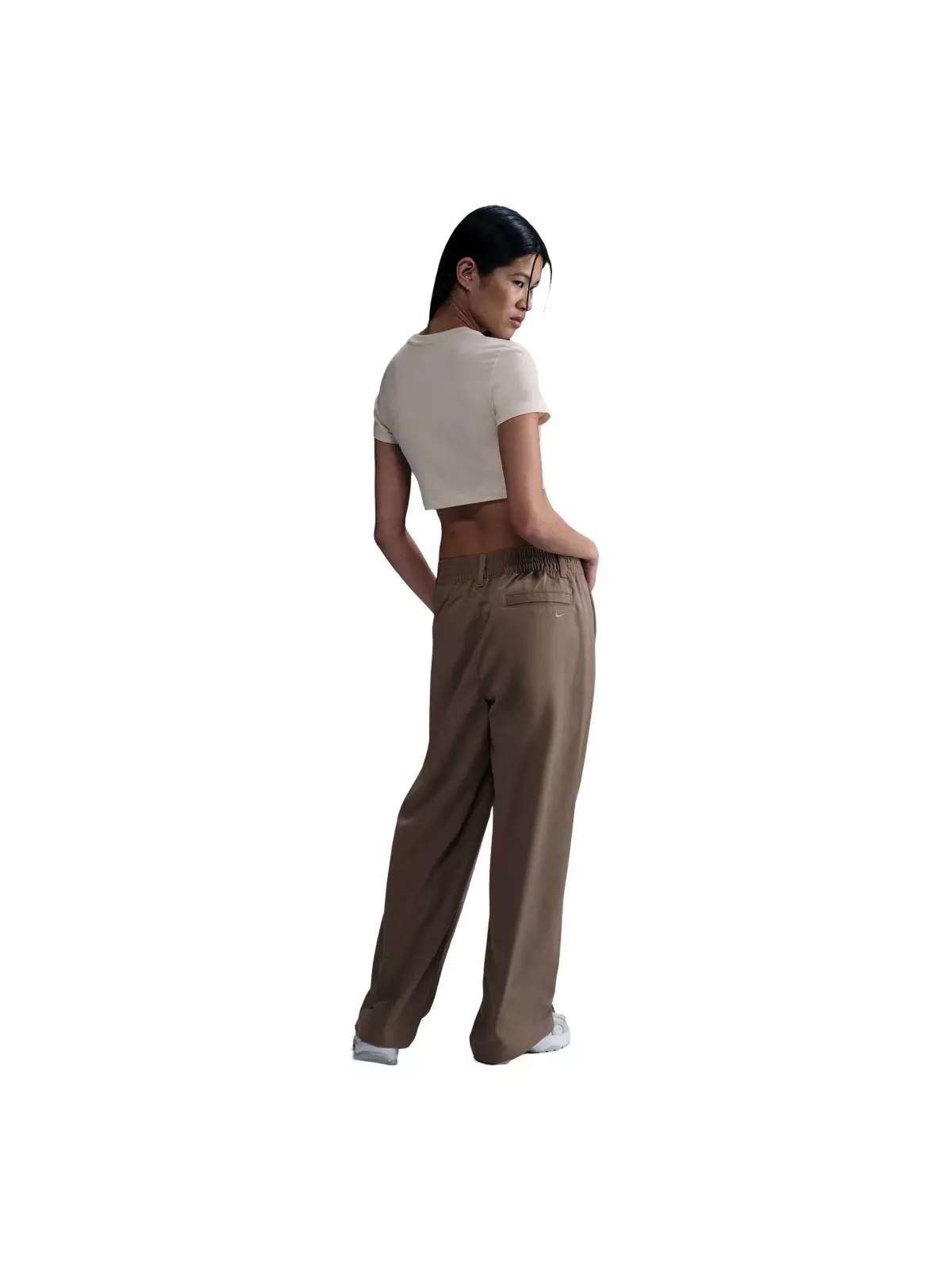 Women's Sportswear Collection Mid-Rise Twill Pants - Brown - 4