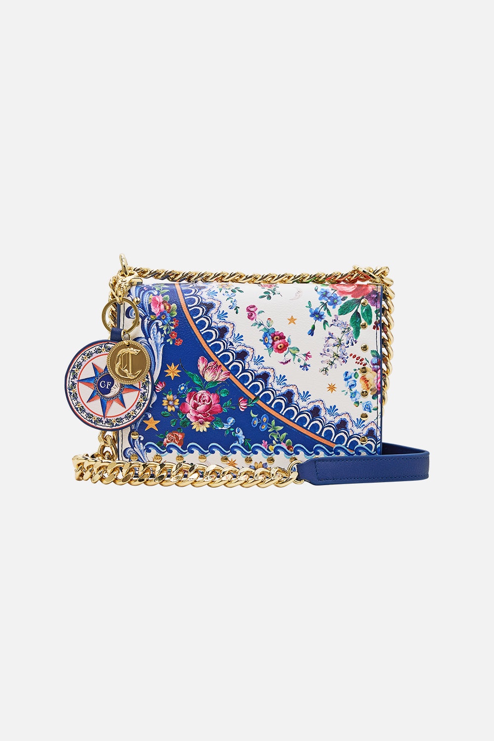 CROSSBODY BOX BAG WITH CHAIN AND KEYRING - 5