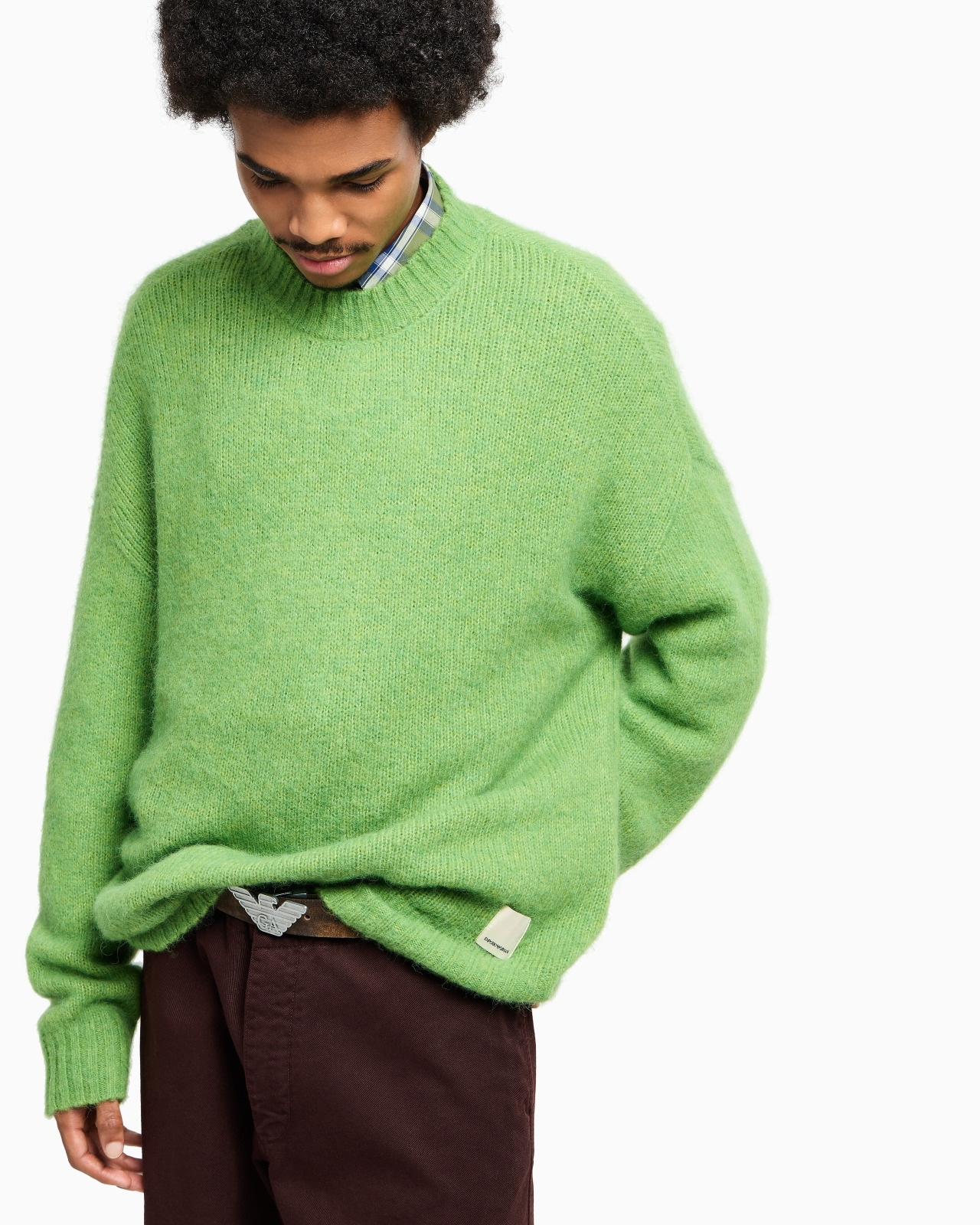 NEW YORK CAPSULE COLLECTION STRIPED ALPACA-BLEND OVERSIZED JUMPER - 5