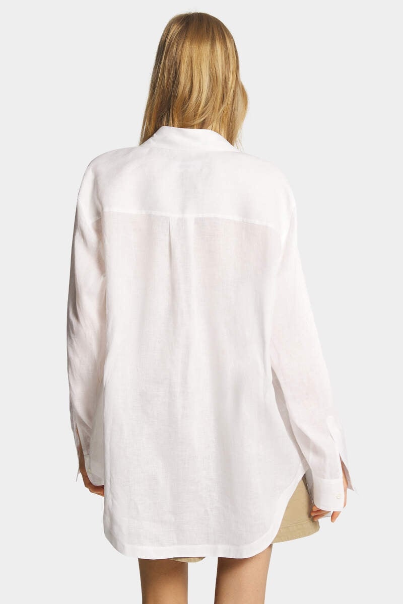 SUMMER LOVERS OVERSIZED LINEN SHIRT - 4