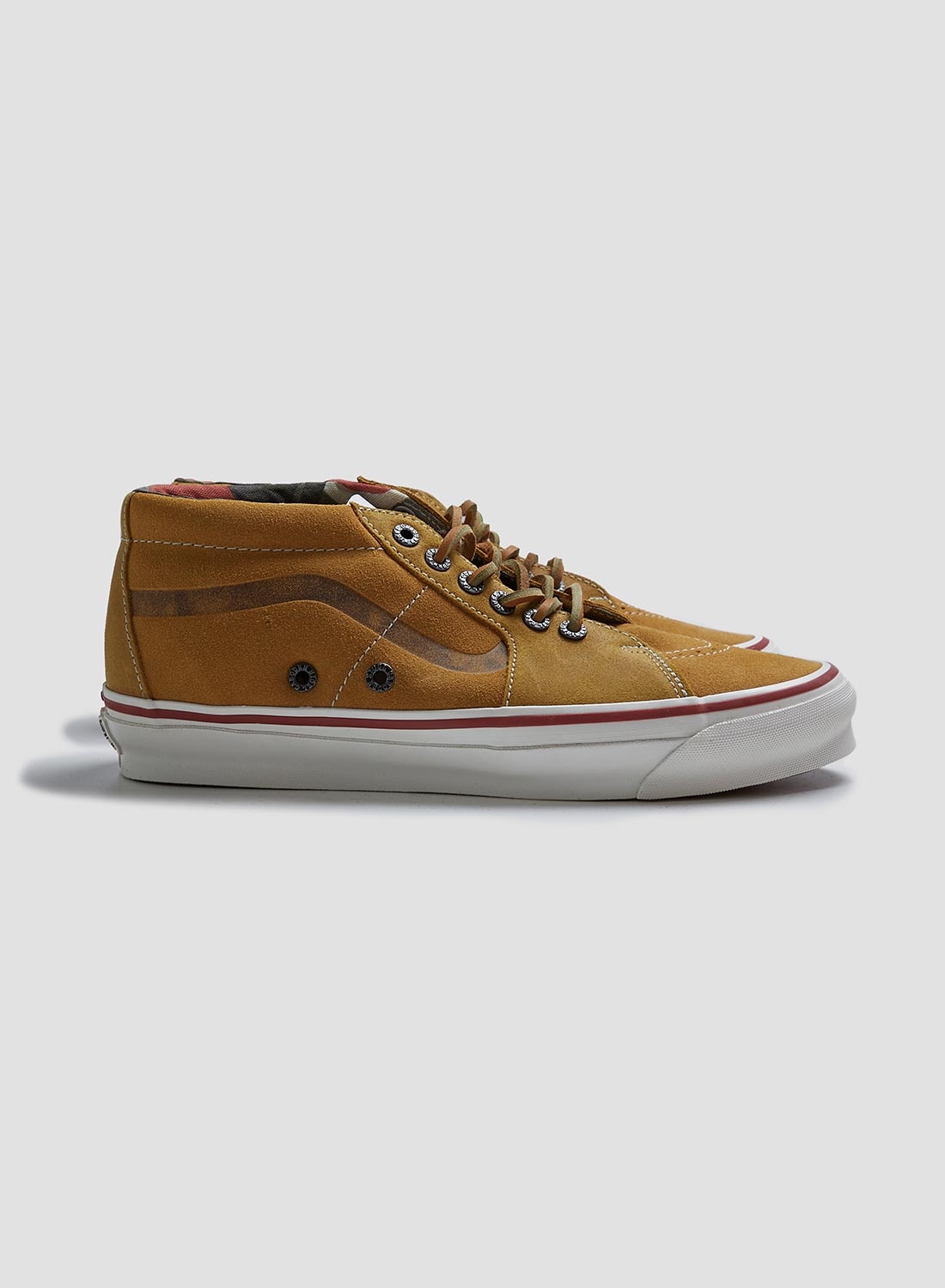 Vans Vault x Nigel Cabourn OG SK8-Mid LX in Vintage Suede Tan - 1